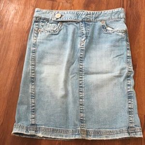 Blue Ashpalt Jean Skirt Women
